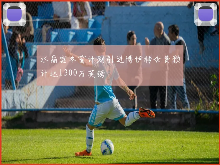 水晶宫冬窗计划引进博伊转会费预计达1300万英镑